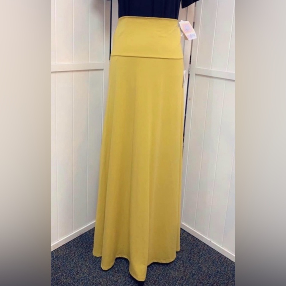 LuLaRoe Maxi Skirt - Mustard Yellow NWT